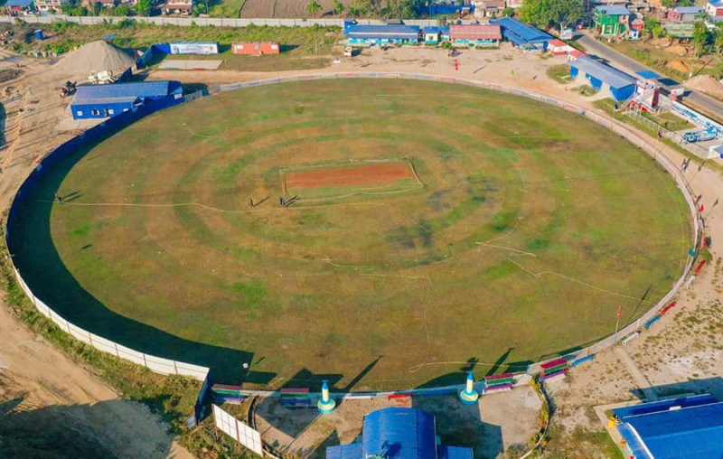 १५ हजार दर्शक क्षमता घटाएर गौतमबुद्ध क्रिकेट रंगशालाको निर्माण सुरु 