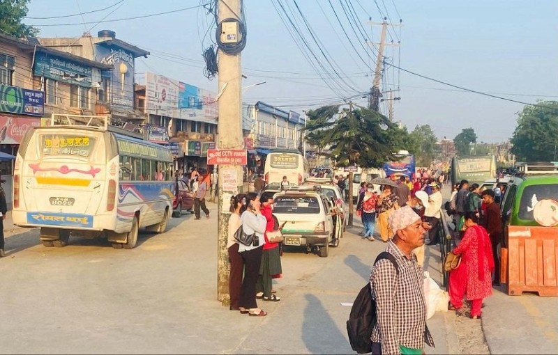 पोखराको पृथ्वीचोक क्षेत्र पुनः अस्तव्यस्त