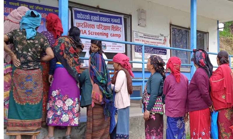 क्यान्सरको जोखिम पहिचान गर्न स्वास्थ्य शिविर